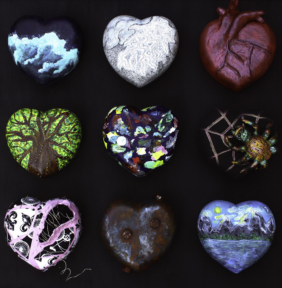 heartshaped rock designs