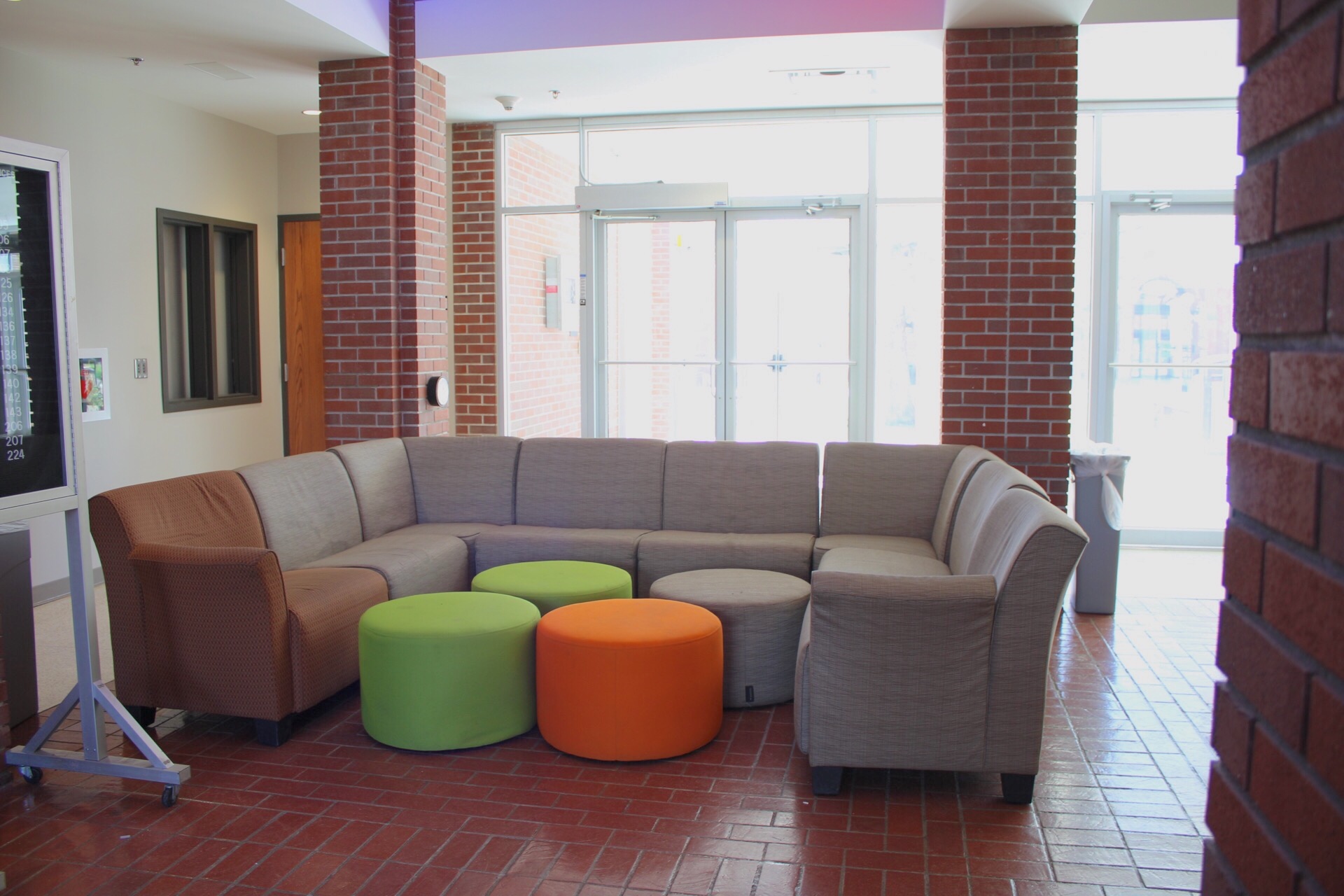 Jindra Fine Arts Lobby showing one of the seating areas.