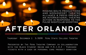 After Orlando Poster with candlelight vigil.