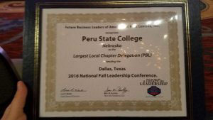 Award given for the largest local chapter at the conference.
