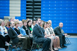 Faculty attending Convocation.