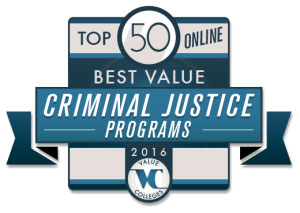 ValueCollege's Top 50 Online Best Value Criminal Justice Programs in 2016