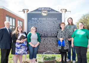 Peru State College Historical Marker Unveiling