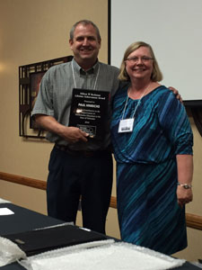 Paul Hinrichs with Nebraska Department of Education Mathematics Director, Deborah Romanek