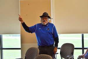 Dr. Bill Clemente presented on birds and poetry, "Feathers and Verse."