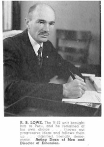 Governor Lowe from the 1946 yearbook.