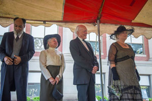 Actors portraying W.E.B. Du Bois, Jane Addams, William Jennings Bryan and Edith Wharton visit the Peru State campus as the first official act of the Nebraska City Chautauqua.