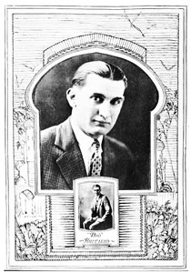 Page dedicated to Robert Harrison as Man of the Year in the "Peruvian" yearbook from 1926.
