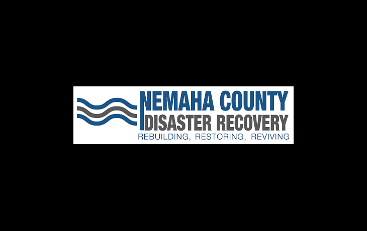 Logo for Nemaha County Disaster Recovery with added Rebuilding, Restoring, Reviving text.
