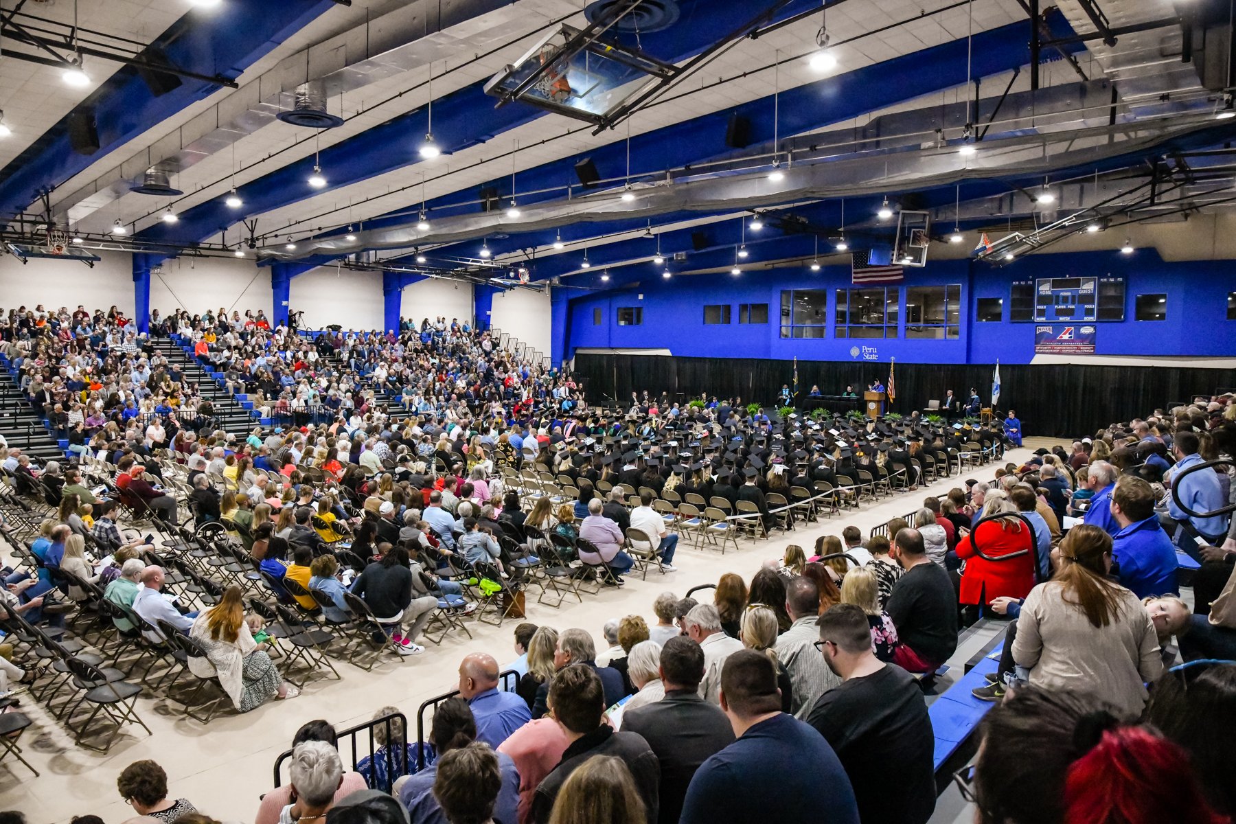 Commencement in the Al Wheeler Activity Center.